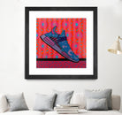 Sky Blue by David Galan  on GIANT ART - pink illustration running shoes