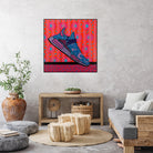 Sky Blue by David Galan  on GIANT ART - pink illustration running shoes