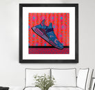 Sky Blue by David Galan  on GIANT ART - pink illustration running shoes