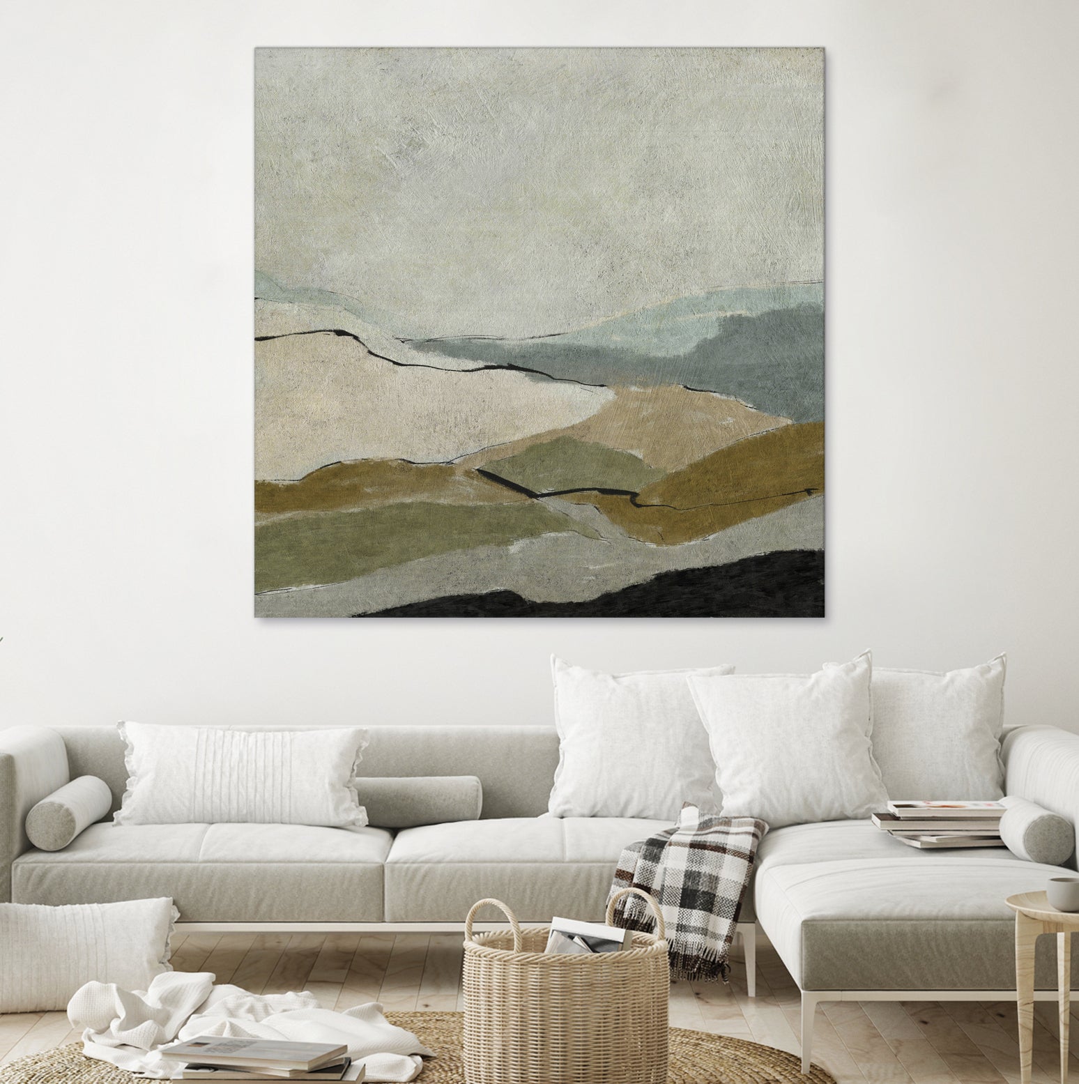 Unseen Landscape by Dan Hobday on GIANT ART - bown abstract ananpainted