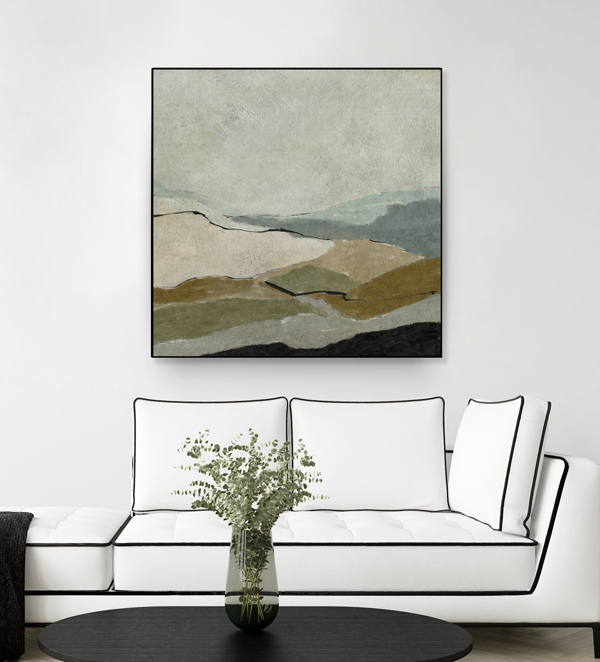 Unseen Landscape by Dan Hobday on GIANT ART - bown abstract ananpainted