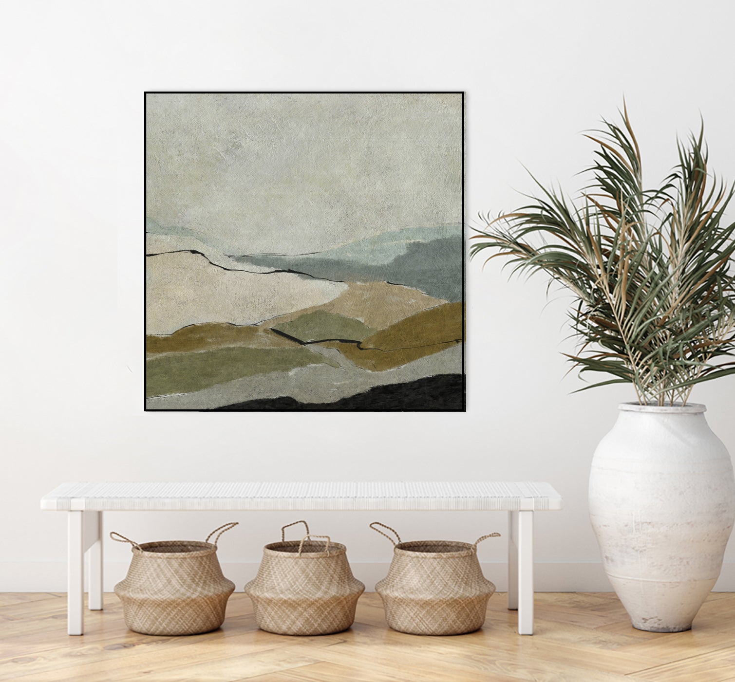 Unseen Landscape by Dan Hobday on GIANT ART - bown abstract ananpainted