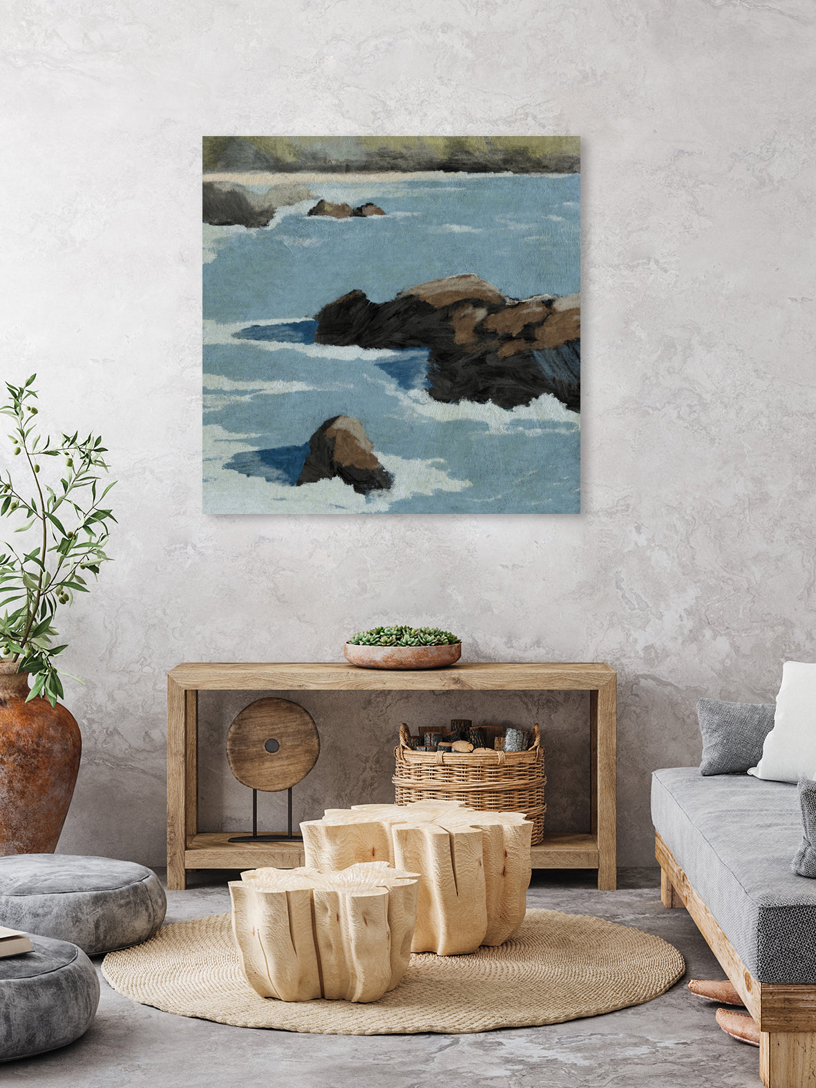 Cliff View by Dan Hobday on GIANT ART - landscape cliffs