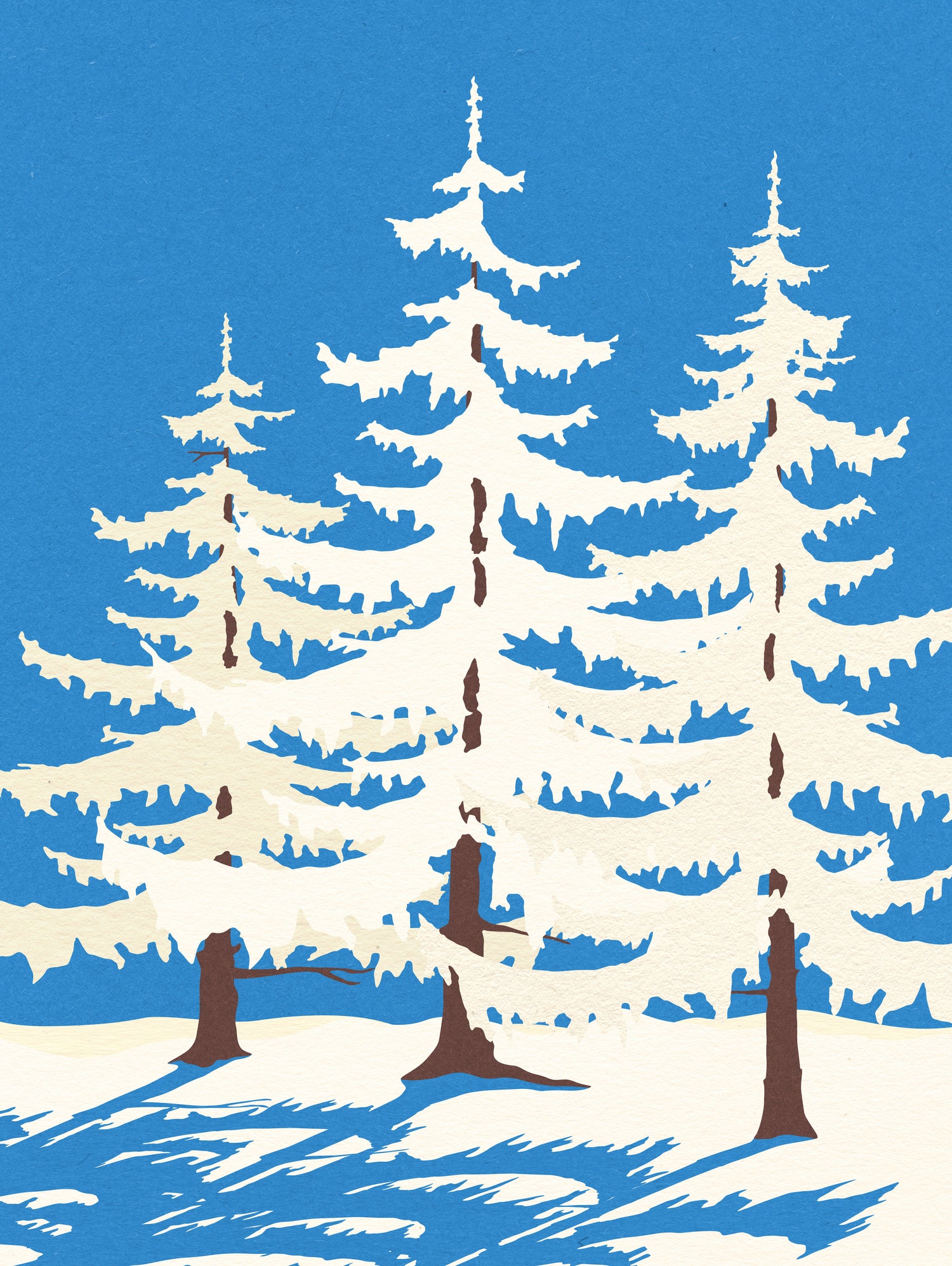 Harz Winter Trees by Rosi Feist on GIANT ART - nature and landscapes christmas tree