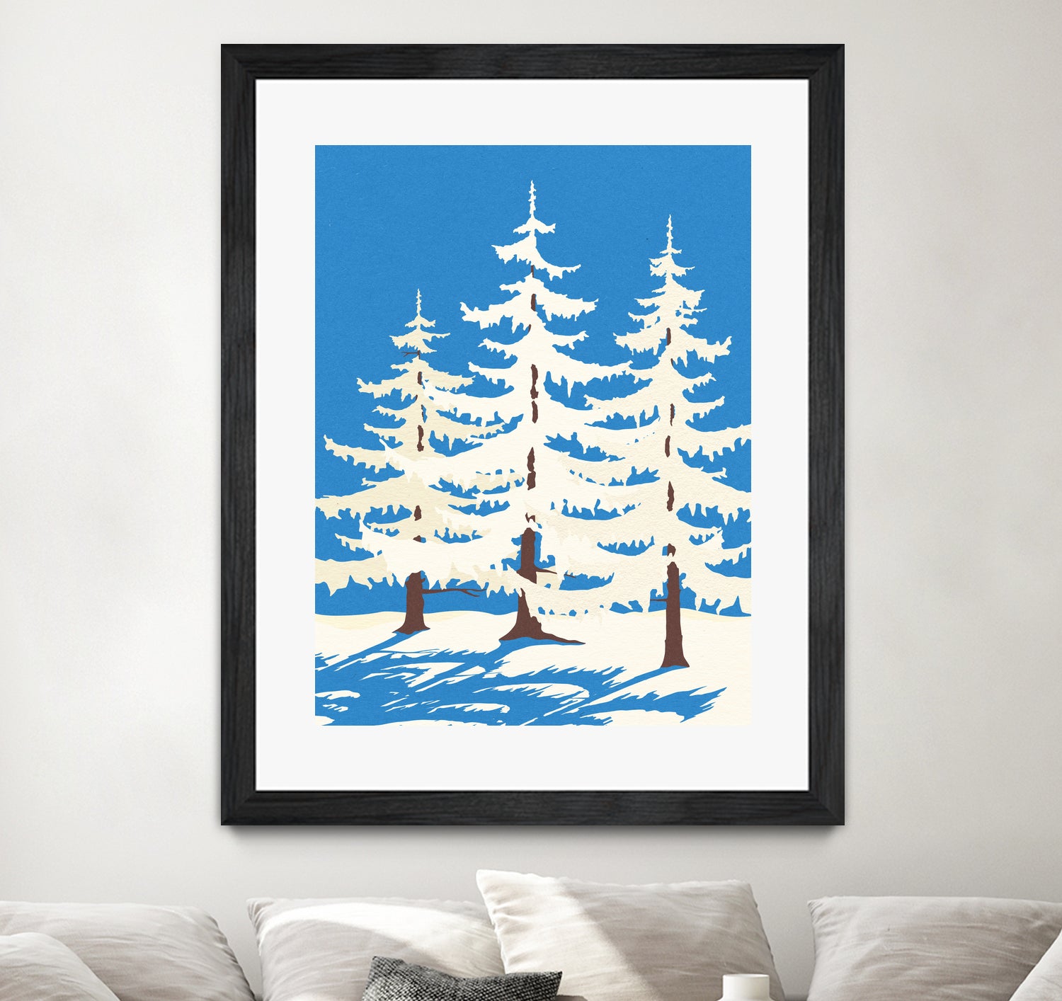 Harz Winter Trees by Rosi Feist on GIANT ART - nature and landscapes christmas tree