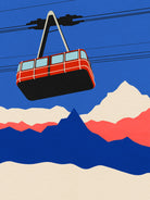 Ski Mountains by Rosi Feist on GIANT ART - illustration ski tow