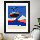 Ski Mountains by Rosi Feist on GIANT ART - illustration ski tow