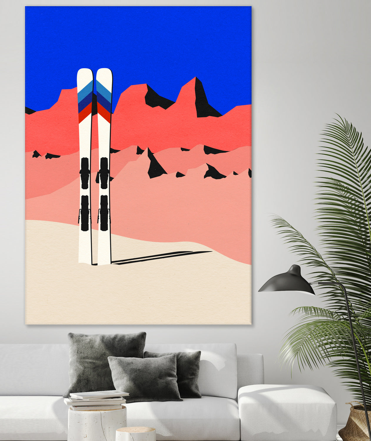 Ski Alpin by Rosi Feist on GIANT ART - nature and landscapes painting