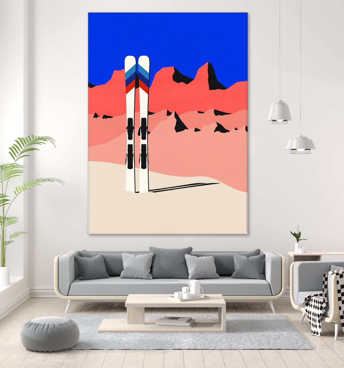 Ski Alpin by Rosi Feist on GIANT ART - nature and landscapes painting