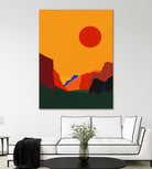 Yosemite Valley 23 by Rosi Feist on GIANT ART - illustration orange