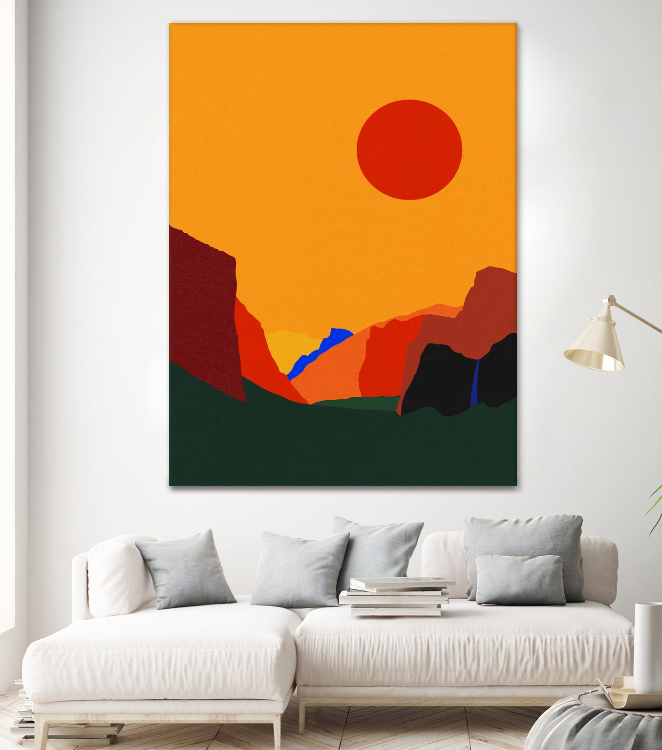 Yosemite Valley 23 by Rosi Feist on GIANT ART - illustration orange