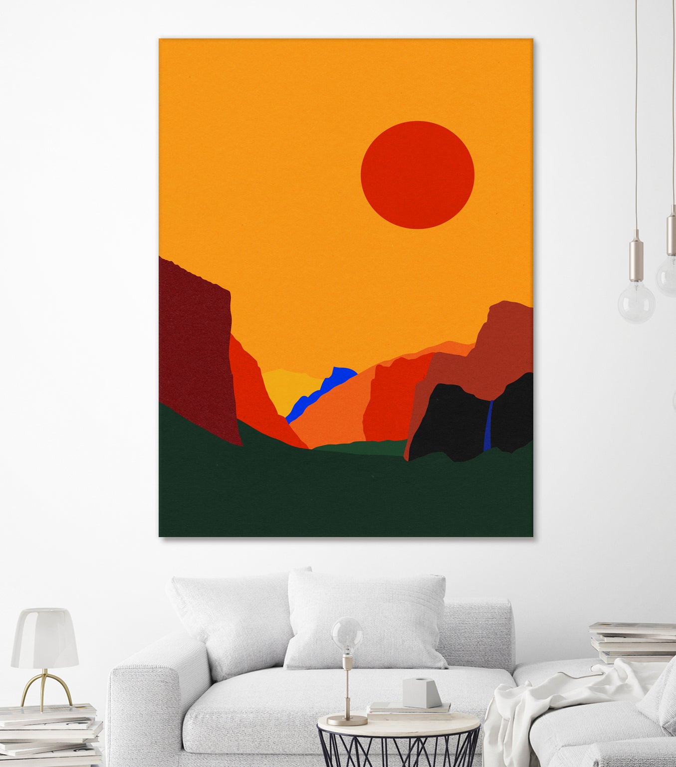 Yosemite Valley 23 by Rosi Feist on GIANT ART - illustration orange