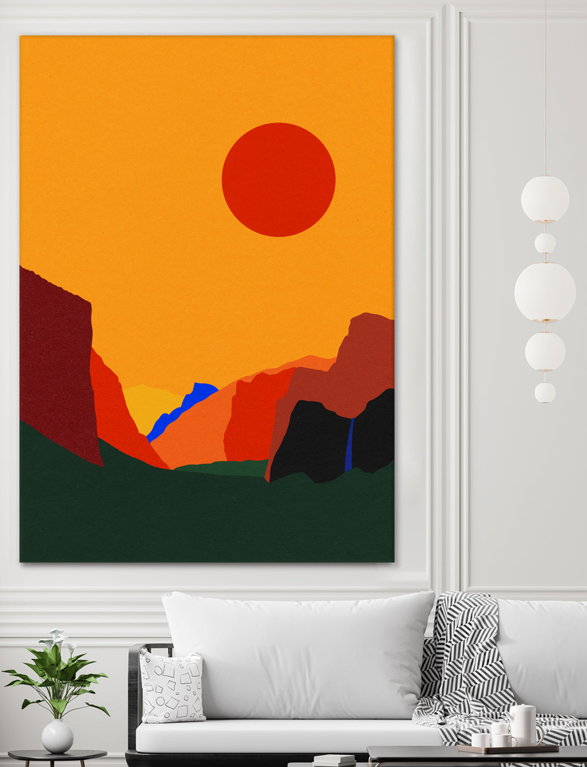 Yosemite Valley 23 by Rosi Feist on GIANT ART - illustration orange