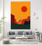 Yosemite Valley 23 by Rosi Feist on GIANT ART - illustration orange