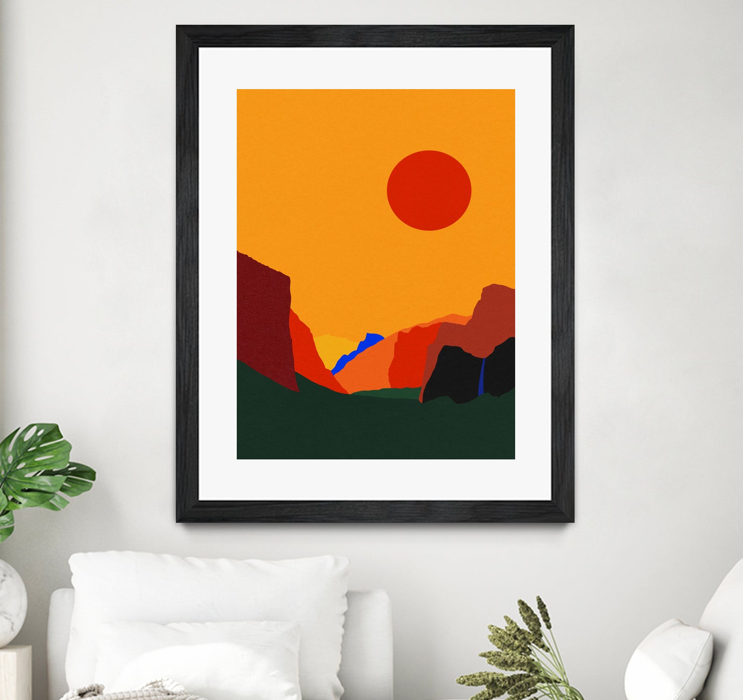 Yosemite Valley 23 by Rosi Feist on GIANT ART - illustration orange