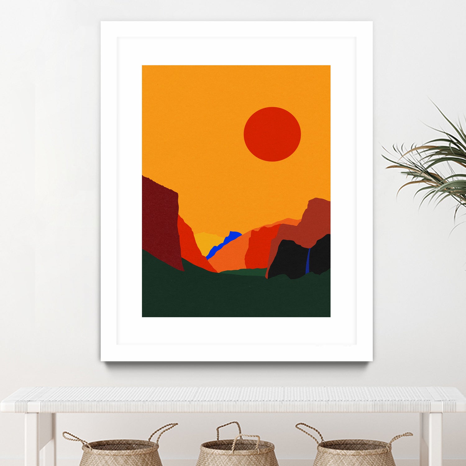 Yosemite Valley 23 by Rosi Feist on GIANT ART - illustration orange