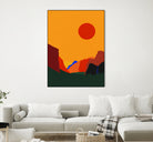 Yosemite Valley 23 by Rosi Feist on GIANT ART - illustration orange