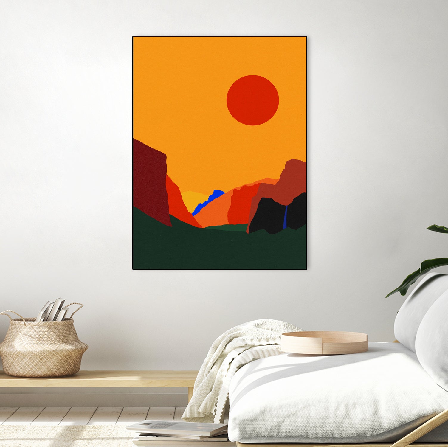 Yosemite Valley 23 by Rosi Feist on GIANT ART - illustration orange