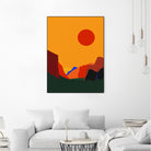 Yosemite Valley 23 by Rosi Feist on GIANT ART - illustration orange