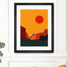 Yosemite Valley 23 by Rosi Feist on GIANT ART - illustration orange