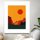 Yosemite Valley 23 by Rosi Feist on GIANT ART - illustration orange