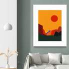 Yosemite Valley 23 by Rosi Feist on GIANT ART - illustration orange