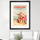 Cape Cod Massachusetts Summer Beach Art by The Whiskey Ginger on GIANT ART - figurative blonde