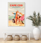 Cape Cod Massachusetts Summer Beach Art by The Whiskey Ginger on GIANT ART - figurative blonde