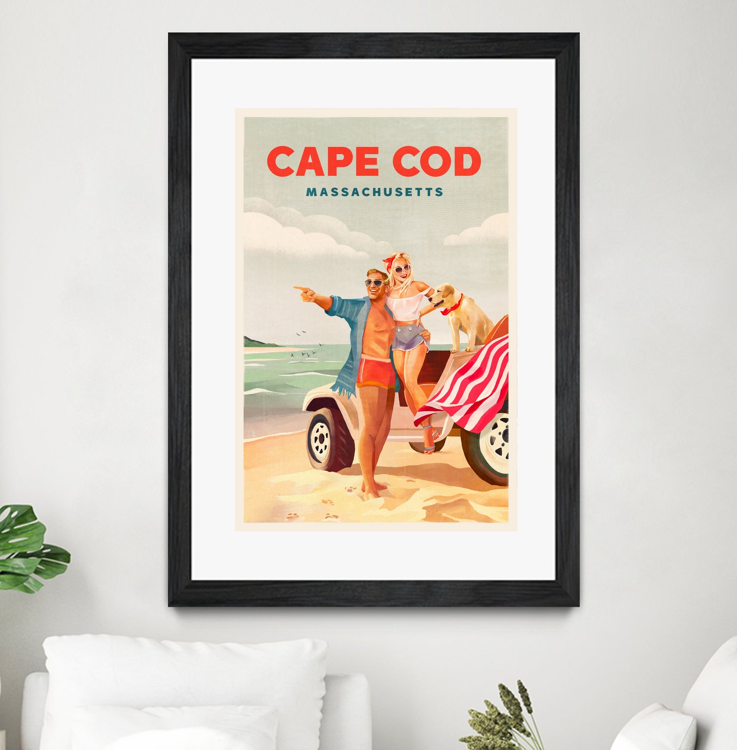 Cape Cod Massachusetts Summer Beach Art by The Whiskey Ginger on GIANT ART - figurative blonde