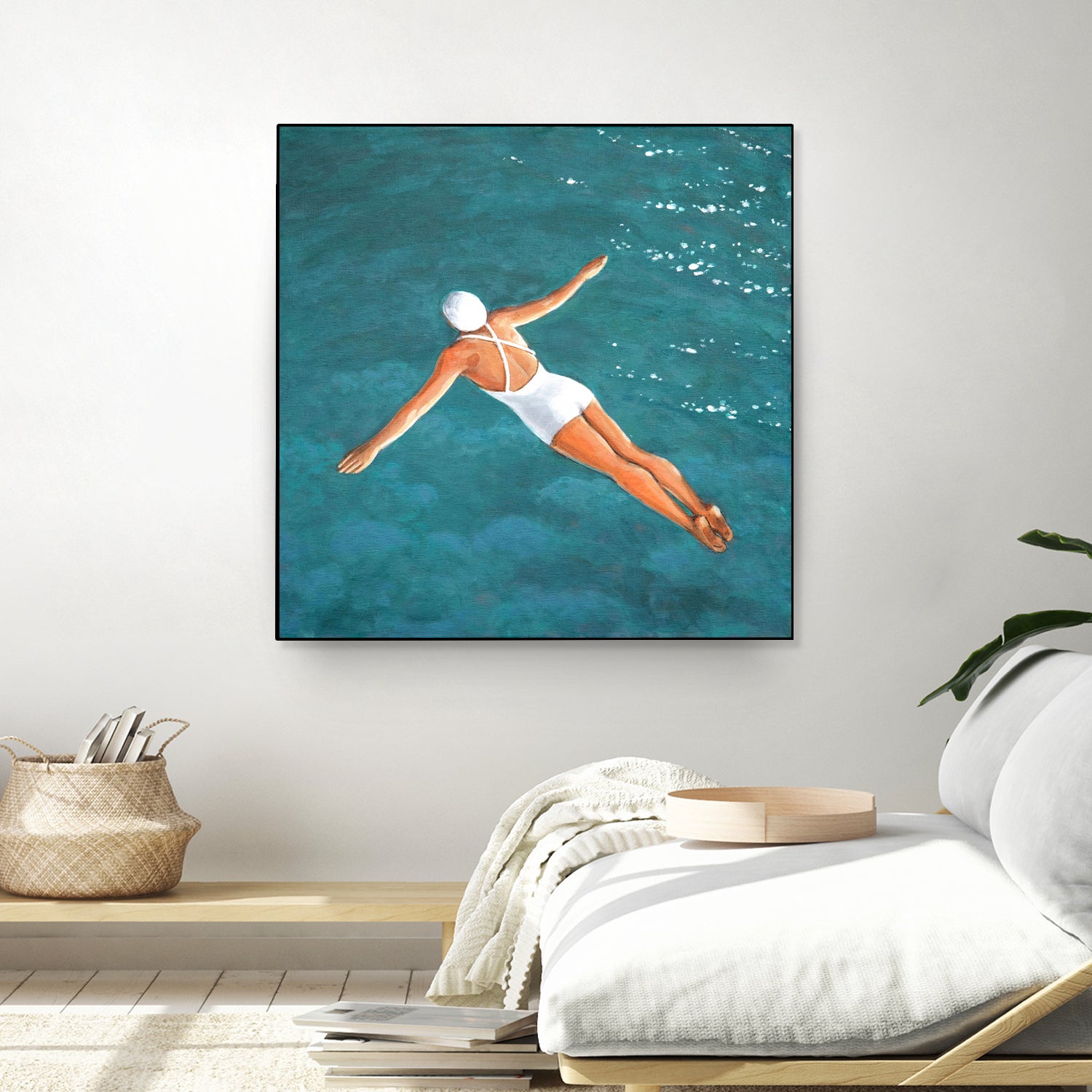 High Diver Above Water by Sarah Morrissette on GIANT ART - landscape woman