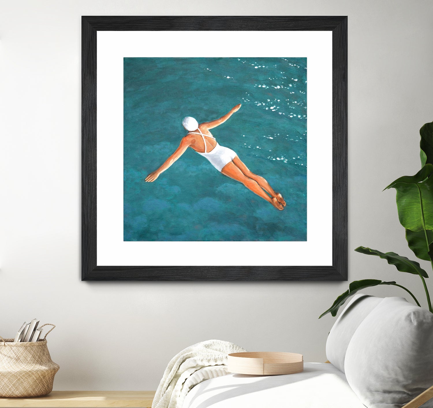 High Diver Above Water by Sarah Morrissette on GIANT ART - landscape woman