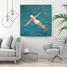 High Diver Above Water by Sarah Morrissette on GIANT ART - landscape woman