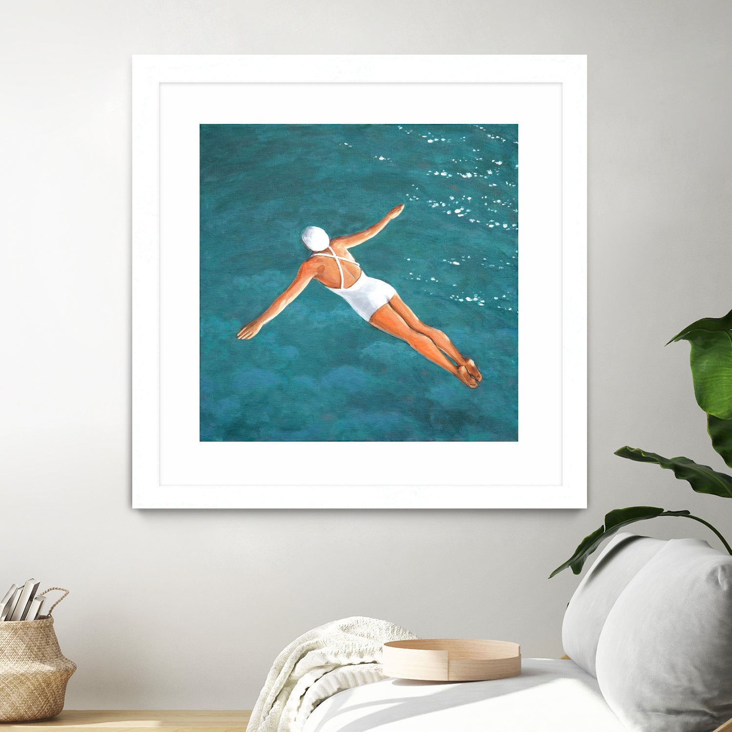 High Diver Above Water by Sarah Morrissette on GIANT ART - landscape woman