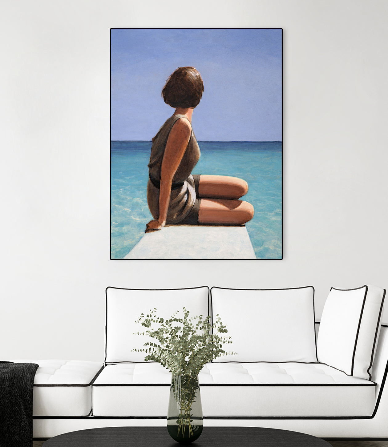 Sea View by Sarah Morrissette on GIANT ART - figuative looking away