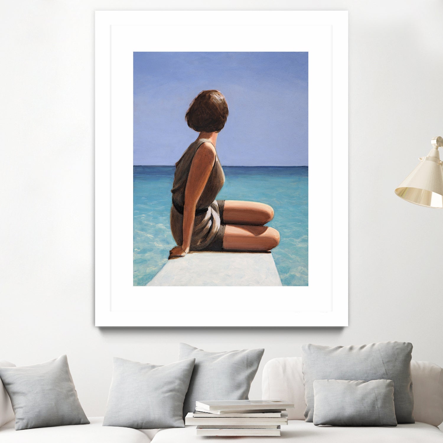 Sea View by Sarah Morrissette on GIANT ART - figuative looking away