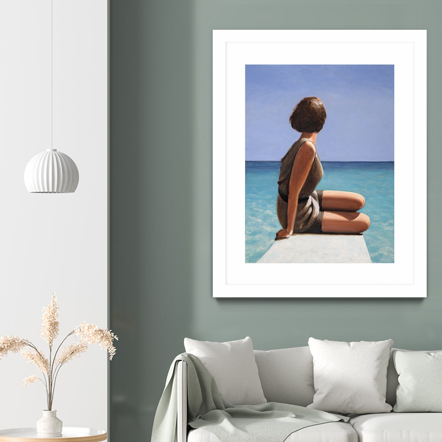 Sea View by Sarah Morrissette on GIANT ART - figuative looking away