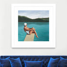 Swimmer At Lake by Sarah Morrissette on GIANT ART - figurative diving board