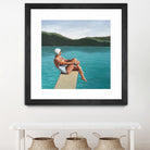 Swimmer At Lake by Sarah Morrissette on GIANT ART - figurative diving board