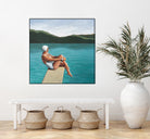 Swimmer At Lake by Sarah Morrissette on GIANT ART - figurative diving board