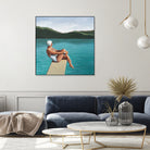 Swimmer At Lake by Sarah Morrissette on GIANT ART - figurative diving board