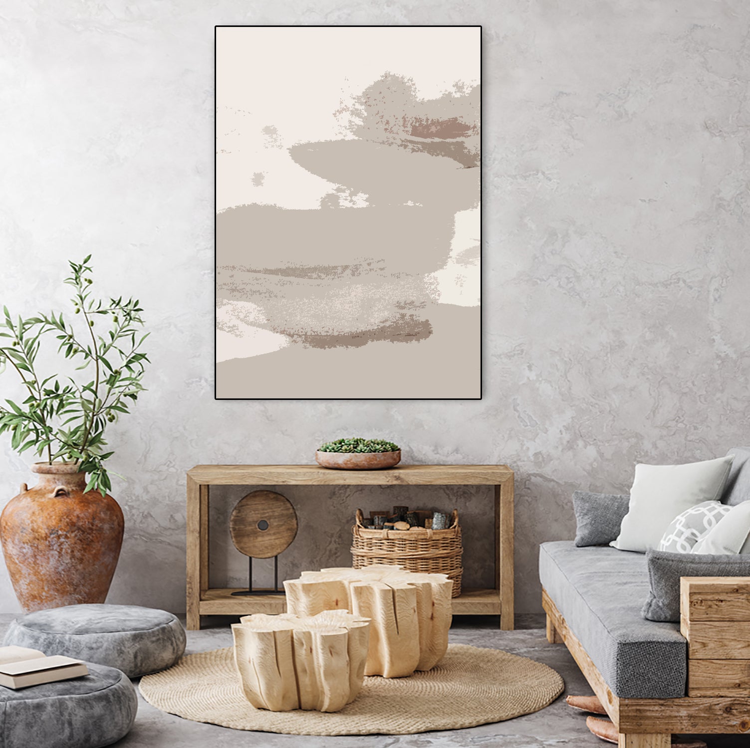 Pastel Brush Strokes by Iris Lehnhardt on GIANT ART - abstract modern farmhouse