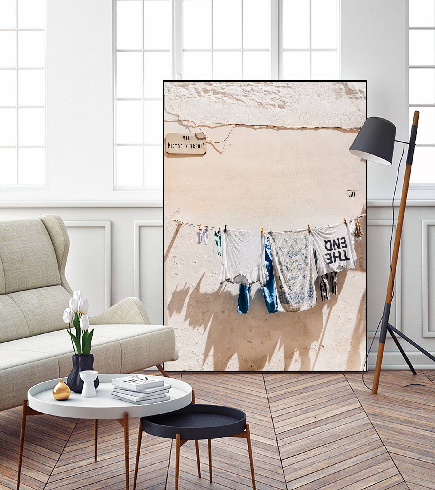 Laundry at the wall by Photolovers on GIANT ART - 