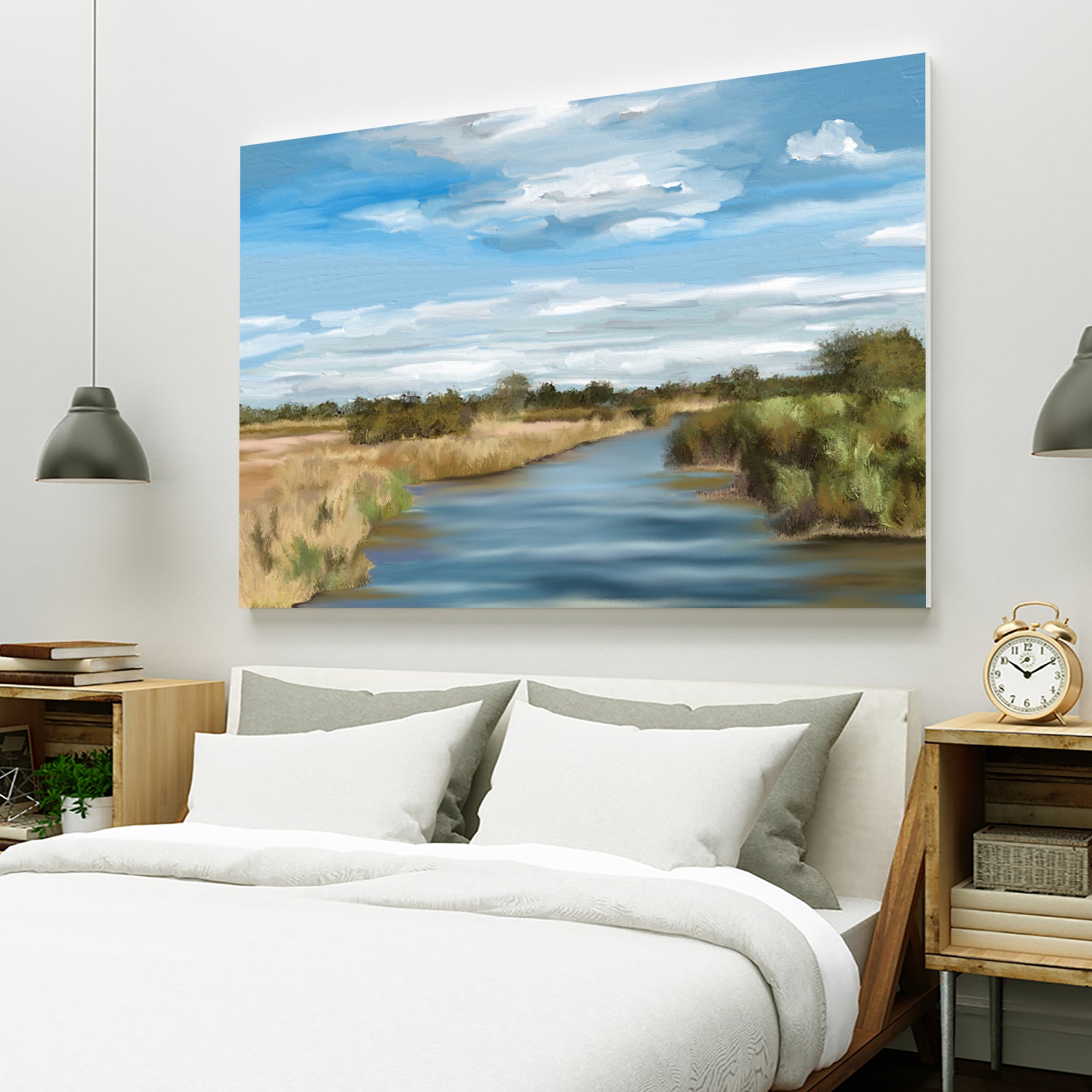 River of Reeds, Botswana by Jenna Alheit on GIANT ART - green landscape 