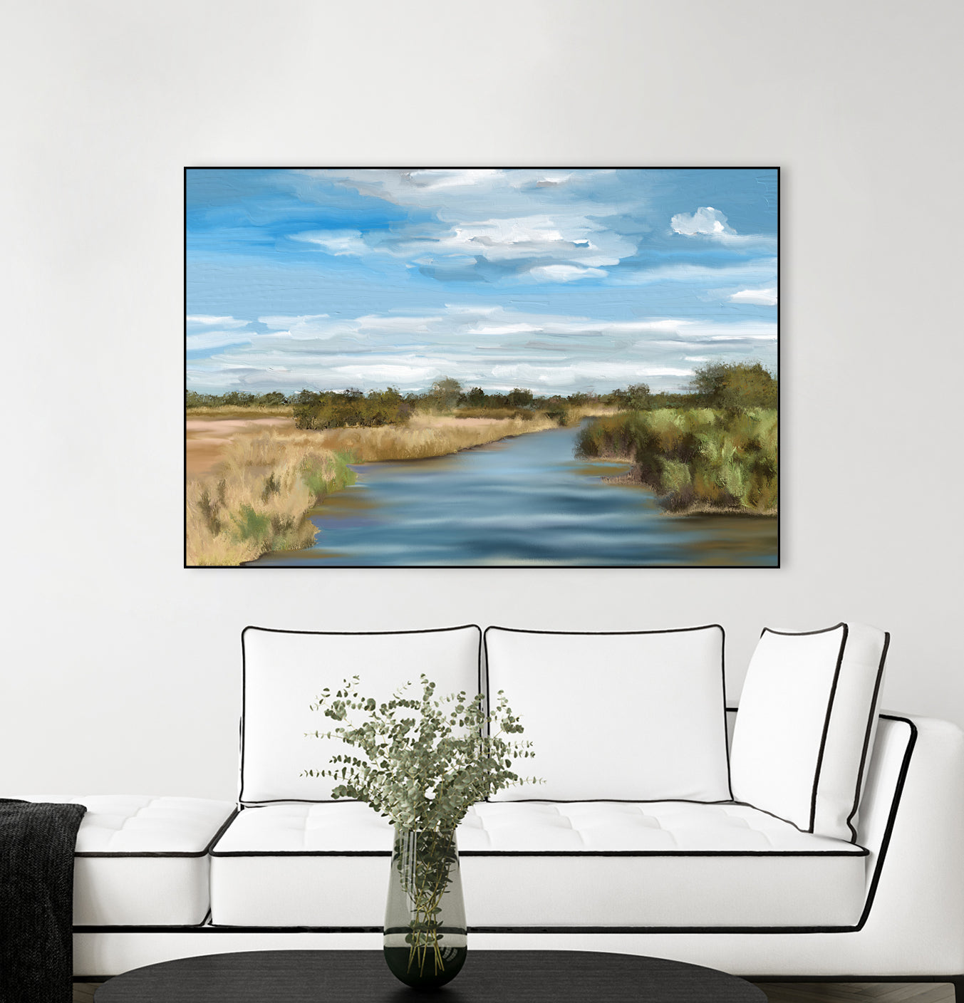 River of Reeds, Botswana by Jenna Alheit on GIANT ART - green landscape 