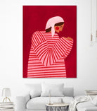 The Woman With the Red Stripes by Bea Muller on GIANT ART - illustration clothing