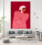 The Woman With the Red Stripes by Bea Muller on GIANT ART - illustration clothing