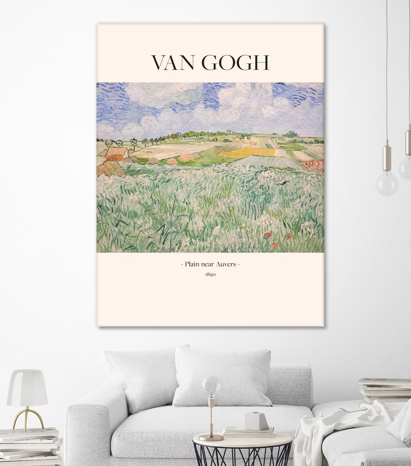 Plain Near Auvers by Vincent Van Gogh on GIANT ART - landscape text