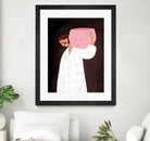 The Woman with the Pink Basket by Bea Muller on GIANT ART - figurative drawing