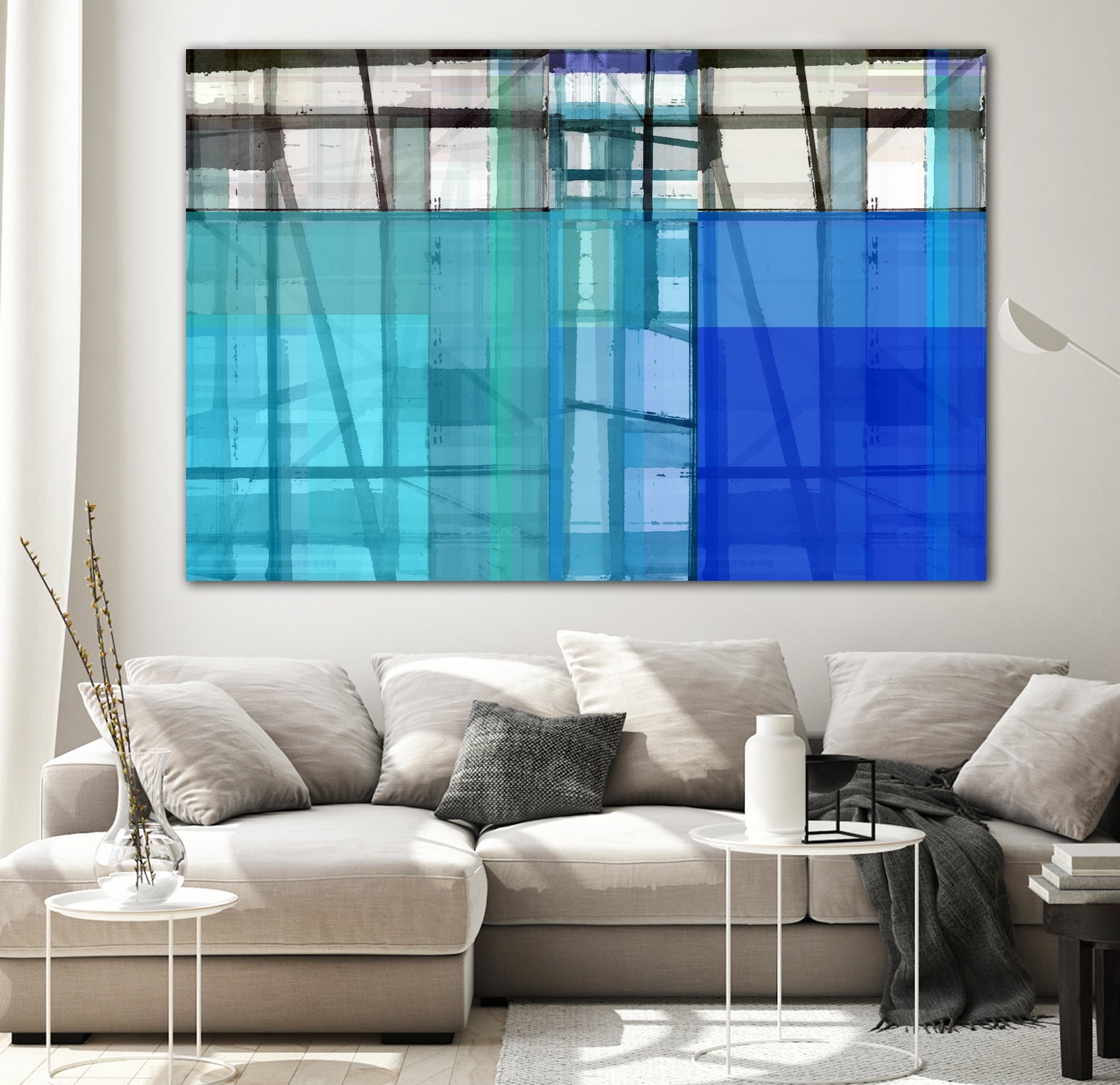 Living By The Ocean 1 by Cartissi on GIANT ART - blue abstract