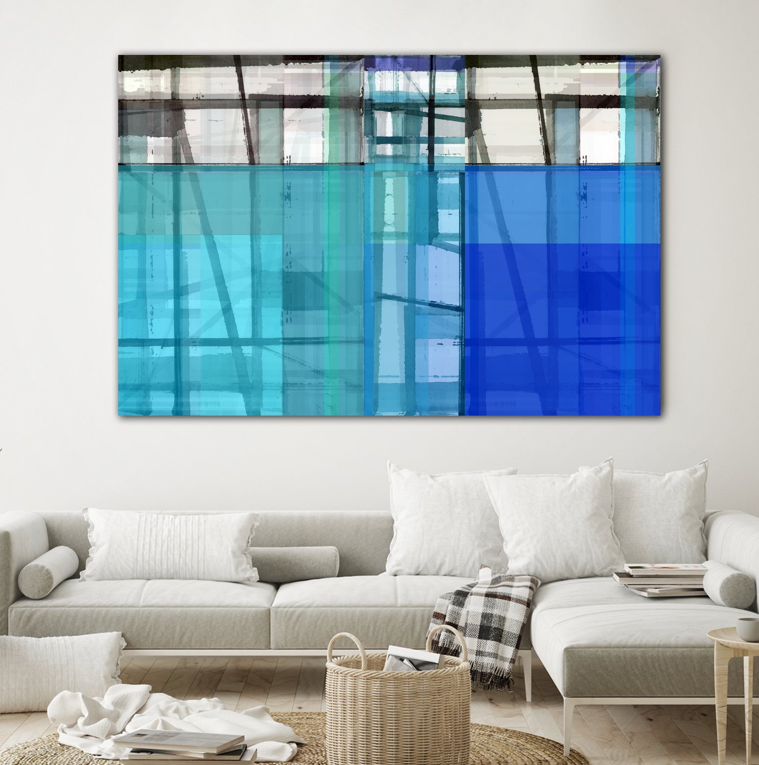 Living By The Ocean 1 by Cartissi on GIANT ART - blue abstract